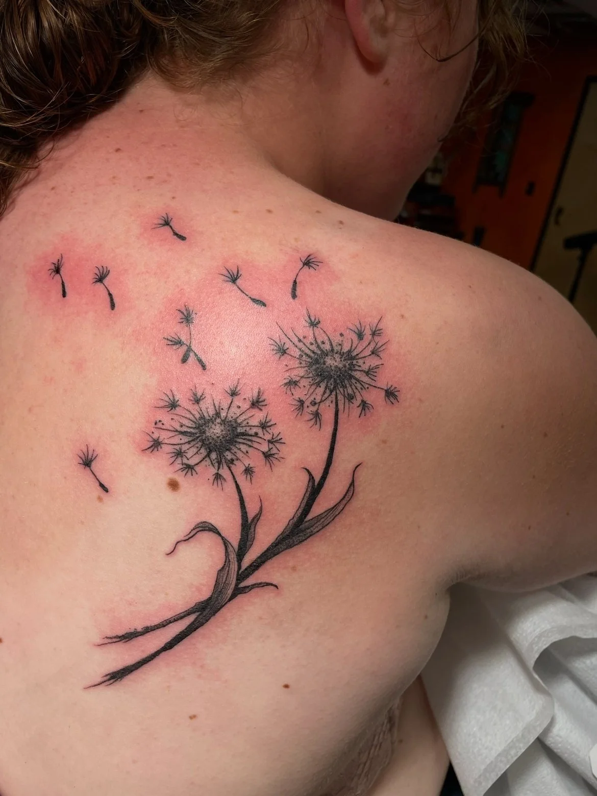 Dandelion back piece (raw)