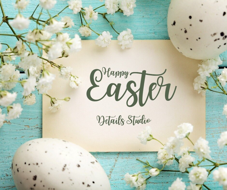 All of us at Details Studio would like to wish everyone a Happy Easter! May this joyful season of Easter fill your heart with renewed hope, love, and peace! 💜❤️🧡💛💚💙🤍 

Details Studio
5340 Rochdale Blvd. 
(306) 924-4607
www.detailsstudio.ca