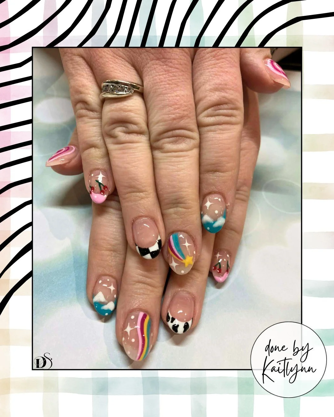 These nails are so fun and different! ✨

Done by Kaitlynn

Details Studio
5340 Rochdale Blvd 📍
(306) 924-4607 📞
www.detailsstudio.ca