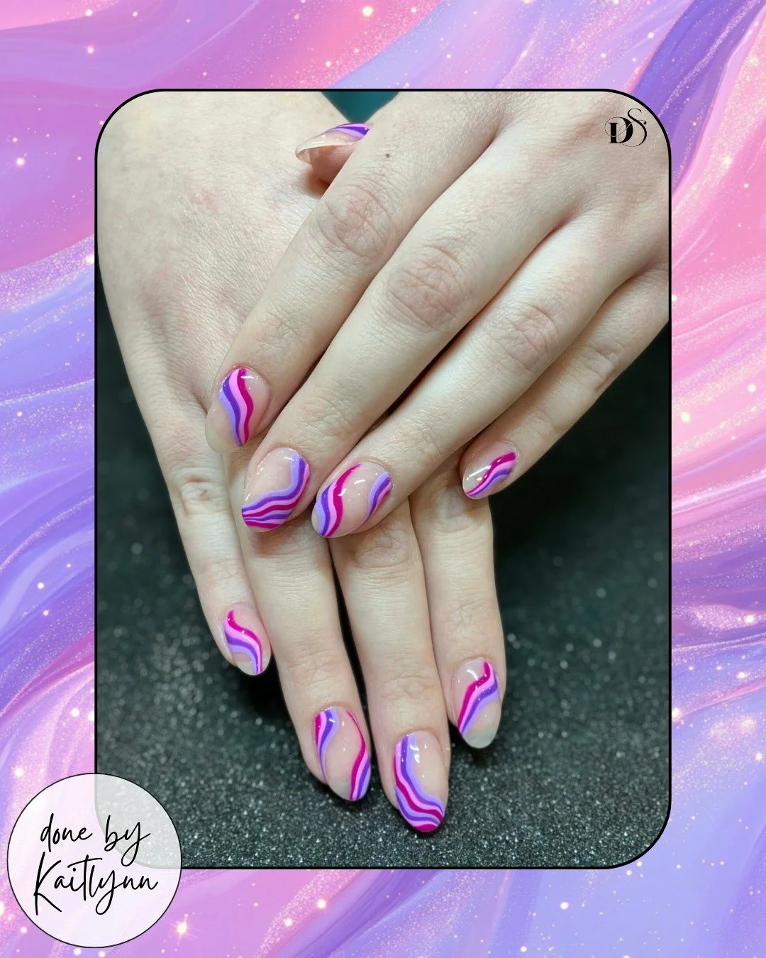 Loving the squiggly nails 🩷💜

Done by Kaitlynn

Details Studio
5340 Rochdale Blvd 📍
(306) 924-4607 📞
www.detailsstudio.ca
