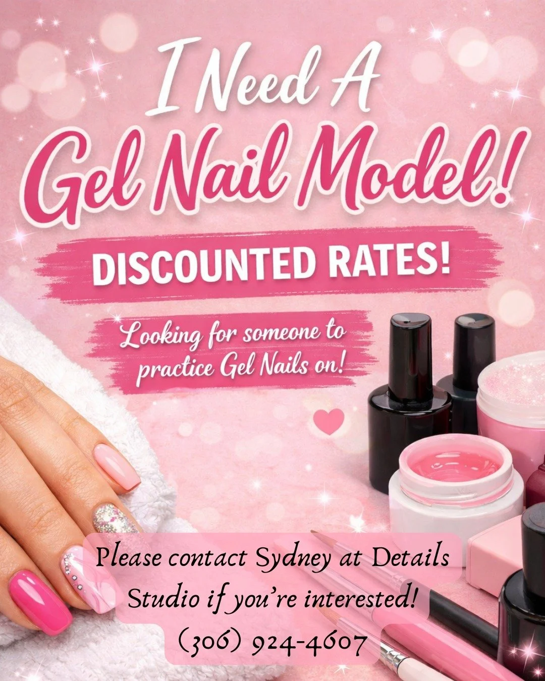 Hello everyone! Sydney is looking to practice doing gel nails, if you know anyone who would be interested in getting Gel Nails done at a discounted price, please share this post or let them know! 

Behrlashes on facebook 
@behrlashes on instagram

De