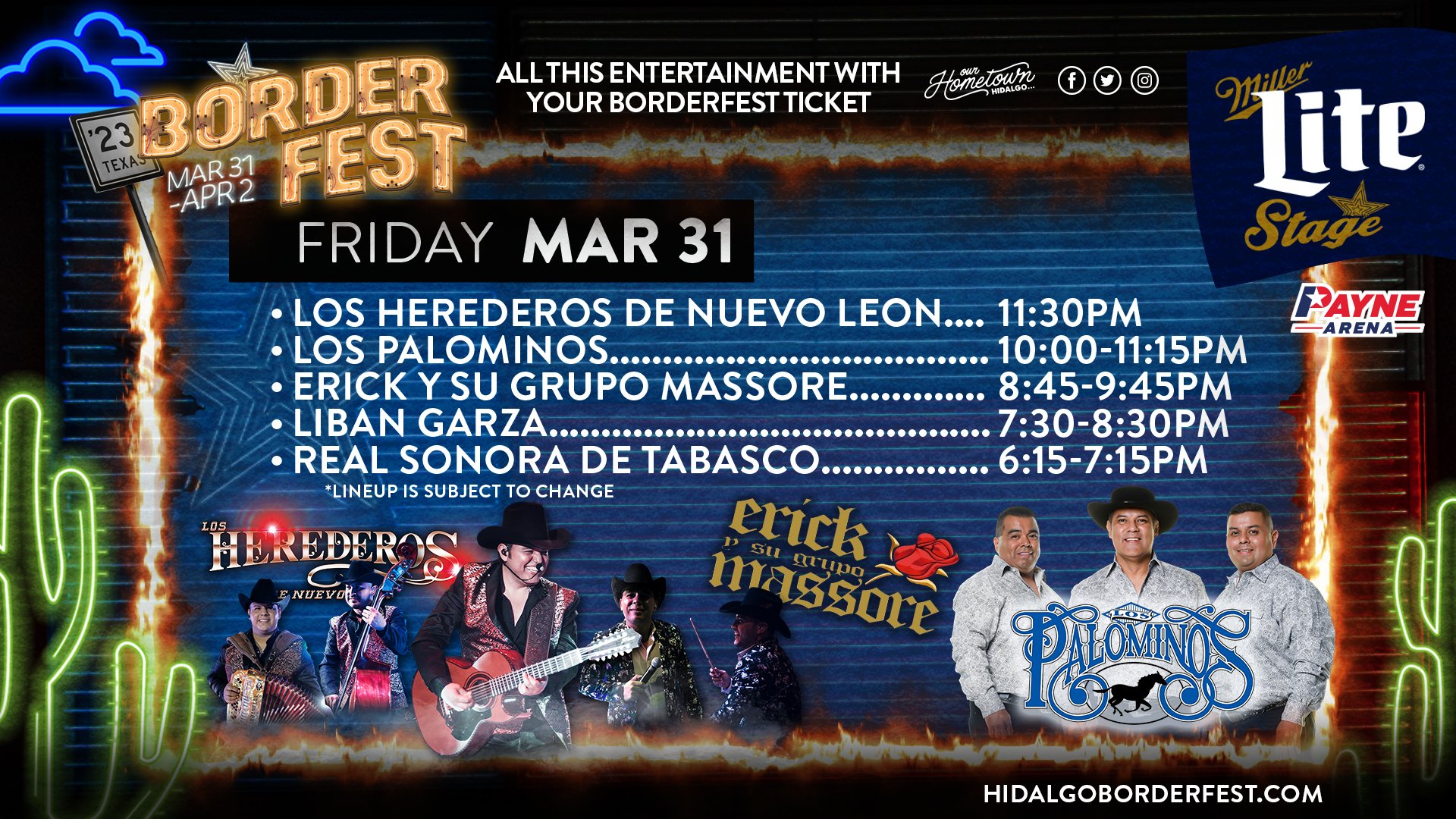 Hidalgo Borderfest 2023 March 31April 1