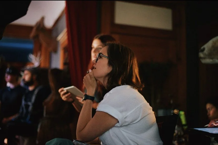 Writer-director Alys Murray on the set of Beware C*ckblocking Ghosts
