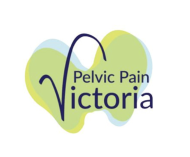 Logo for Pelvic Pain Victoria with a stylized pelvis and the text 'Pelvic Pain Victoria'
