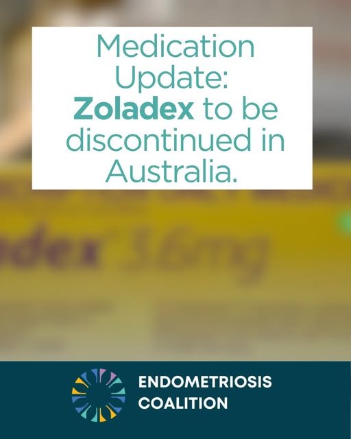 Zoladex® (goserelin) 3.6mg implants will be discontinued in Australia from November 2026