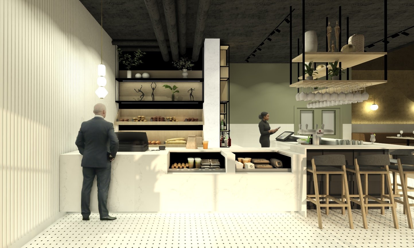 Le 155 est un concept de restauration fine offrant des tapas et un service prêt-à-emporter. Situé sur la prestigieuse rue Grande allé à Québec, le restaurant est divisé en trois espaces distincts : un comptoir caisse pour le service prêt-à-emporté et