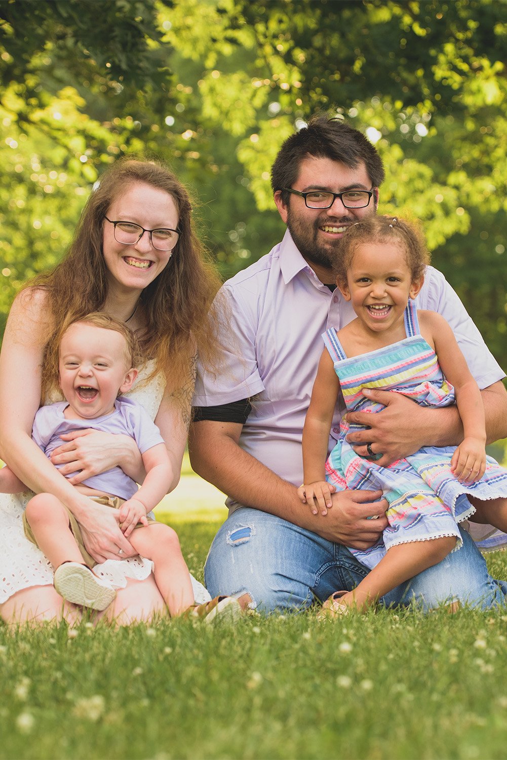 photo poses for family of four