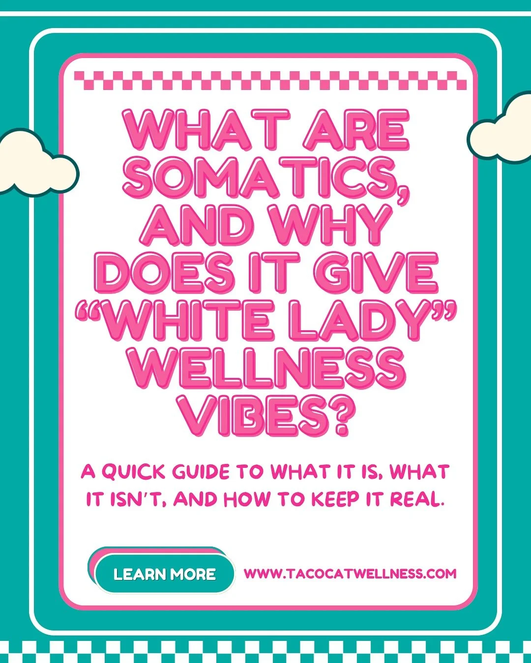 You’ve probably seen “somatics” advertised to you at some point in the last year... slow, flowy movement in white, airy spaces, often paired with a $200 yoga mat or some wildly remote and gorgeous landscape. 
The truth? Somatics is