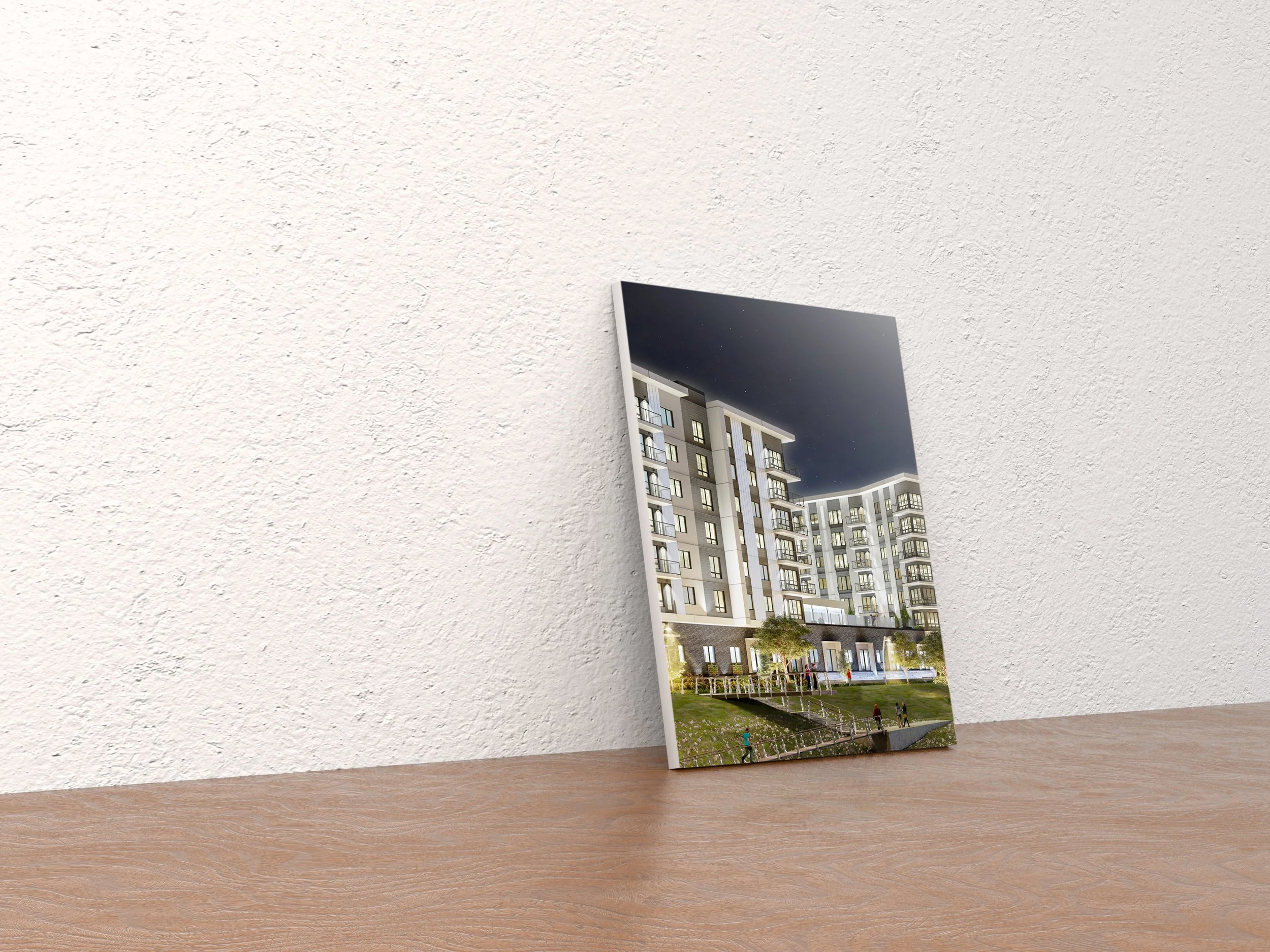 Construction Rendering Poster