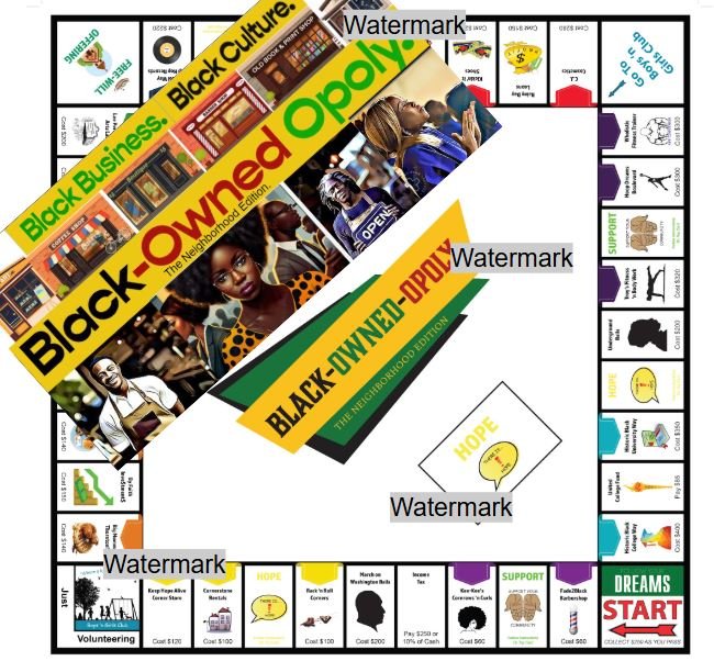 Black Owned Opoly Board Game