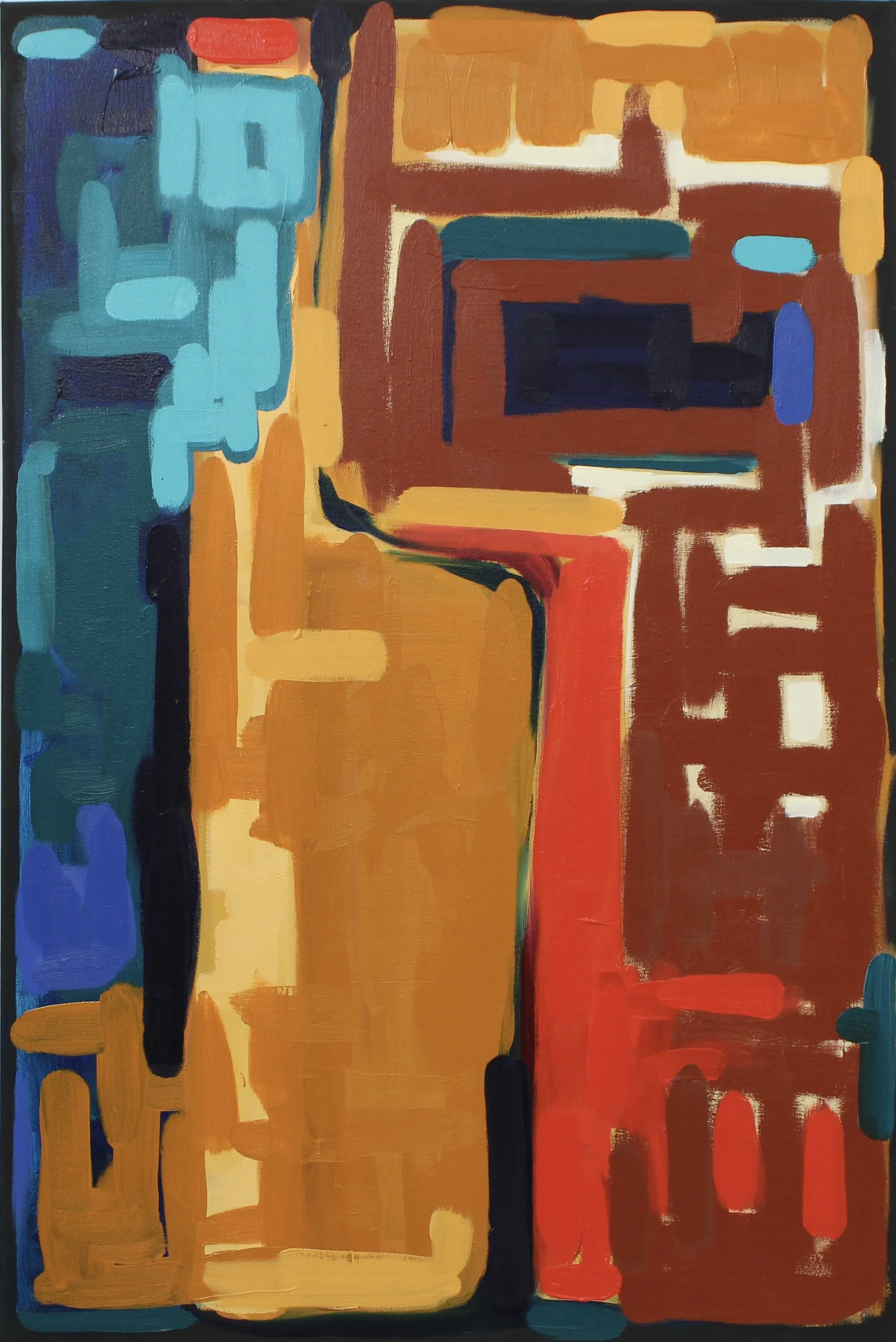 Last Light on the Adobe, oil on canvas, 36 x 24 x 1.5 inches