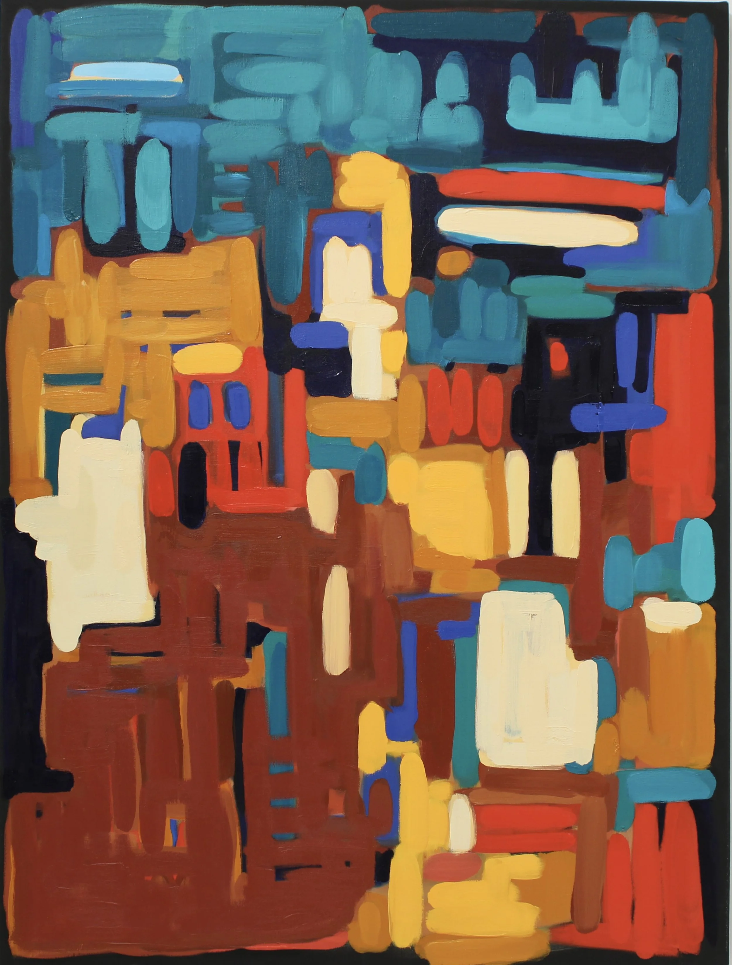 Market Day, oil on canvas, 48 x 36 x 1.5 inches