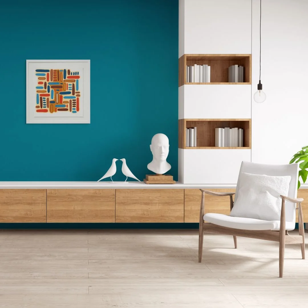 Pale Ground, Deep Roots, oil on printmaking paper (framed), 29 x 29 x 1 inches