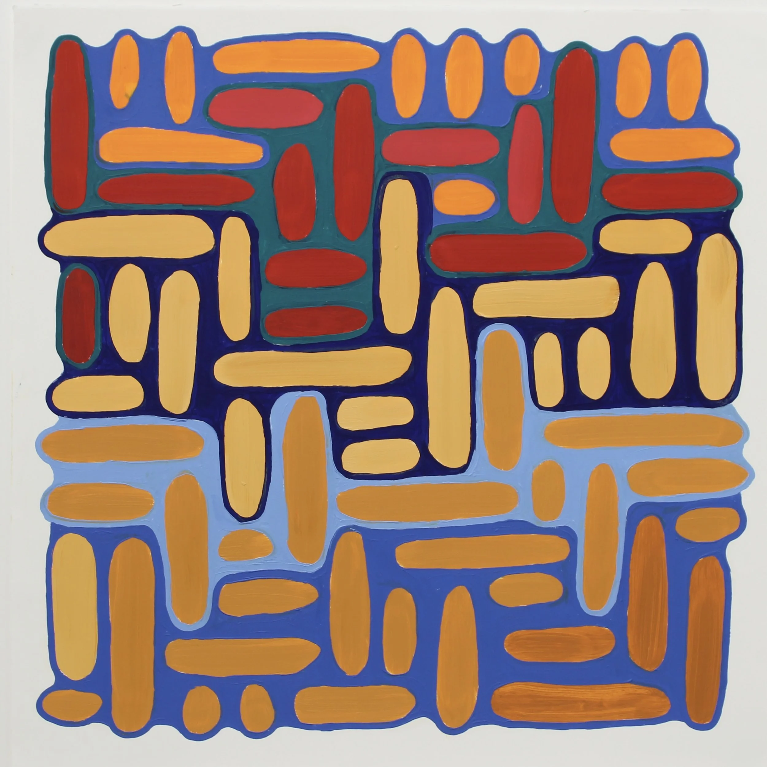 Organic, oil on printmaking paper