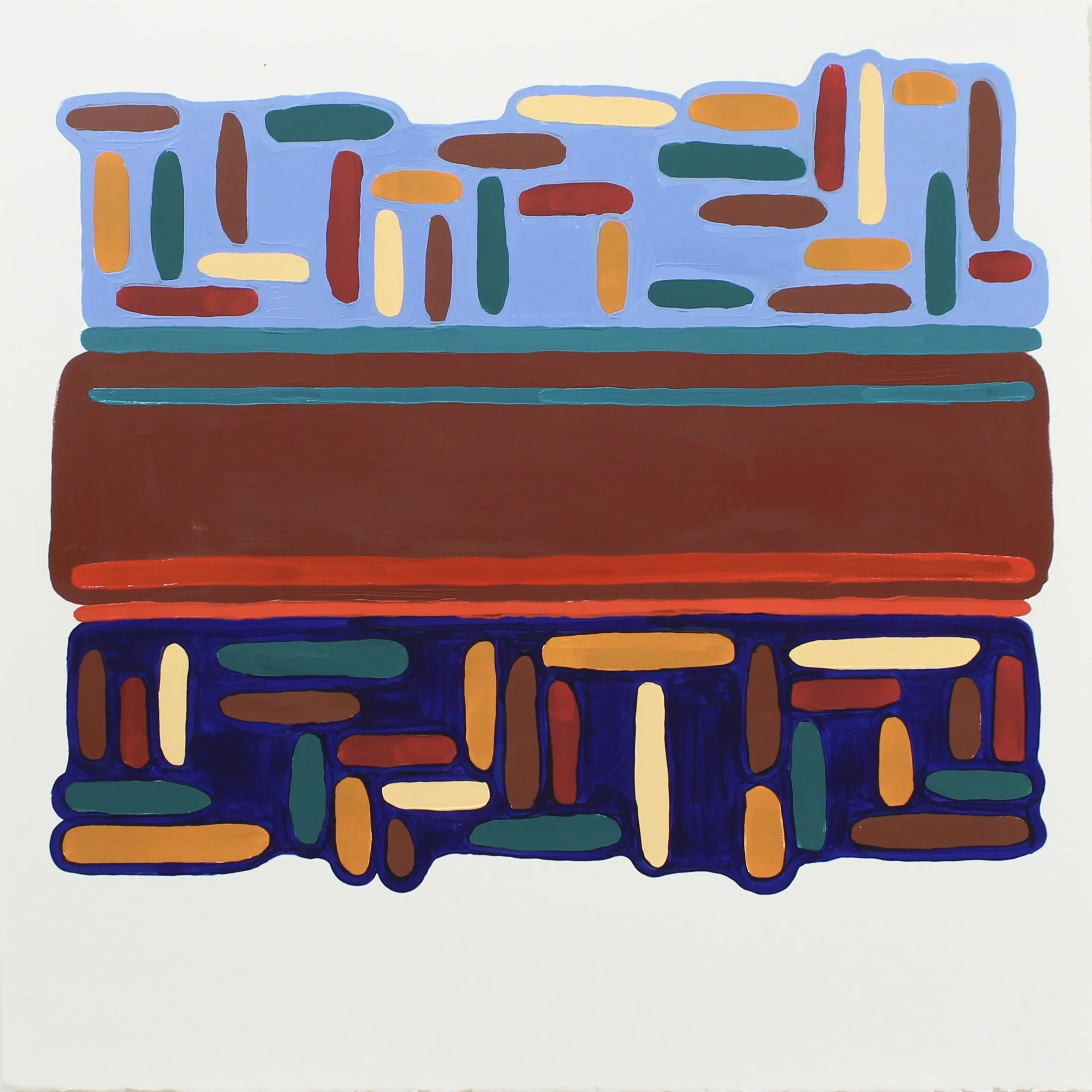 Openness, oil on printmaking paper