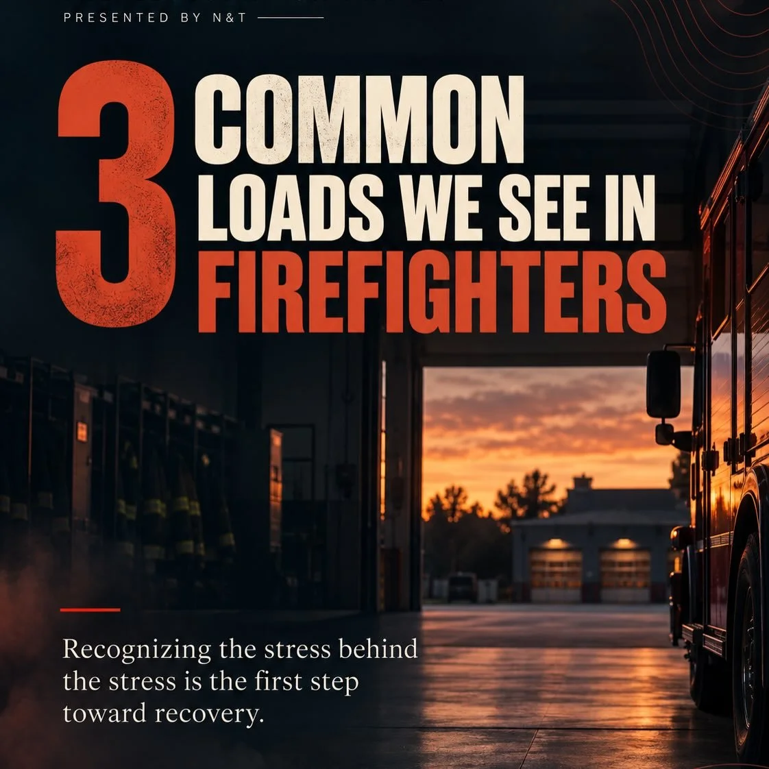 TOP 3 STRESS LOADS OF FIREFIGHTERS
And how a RESTORE Basket supports recovery after the shift.

1. EMOTIONAL STRESS OVERLOAD
Long calls, disrupted sleep + demanding physical work.
&rarr; Chomps + Redmond Real Salt help replenish protein, minerals + e