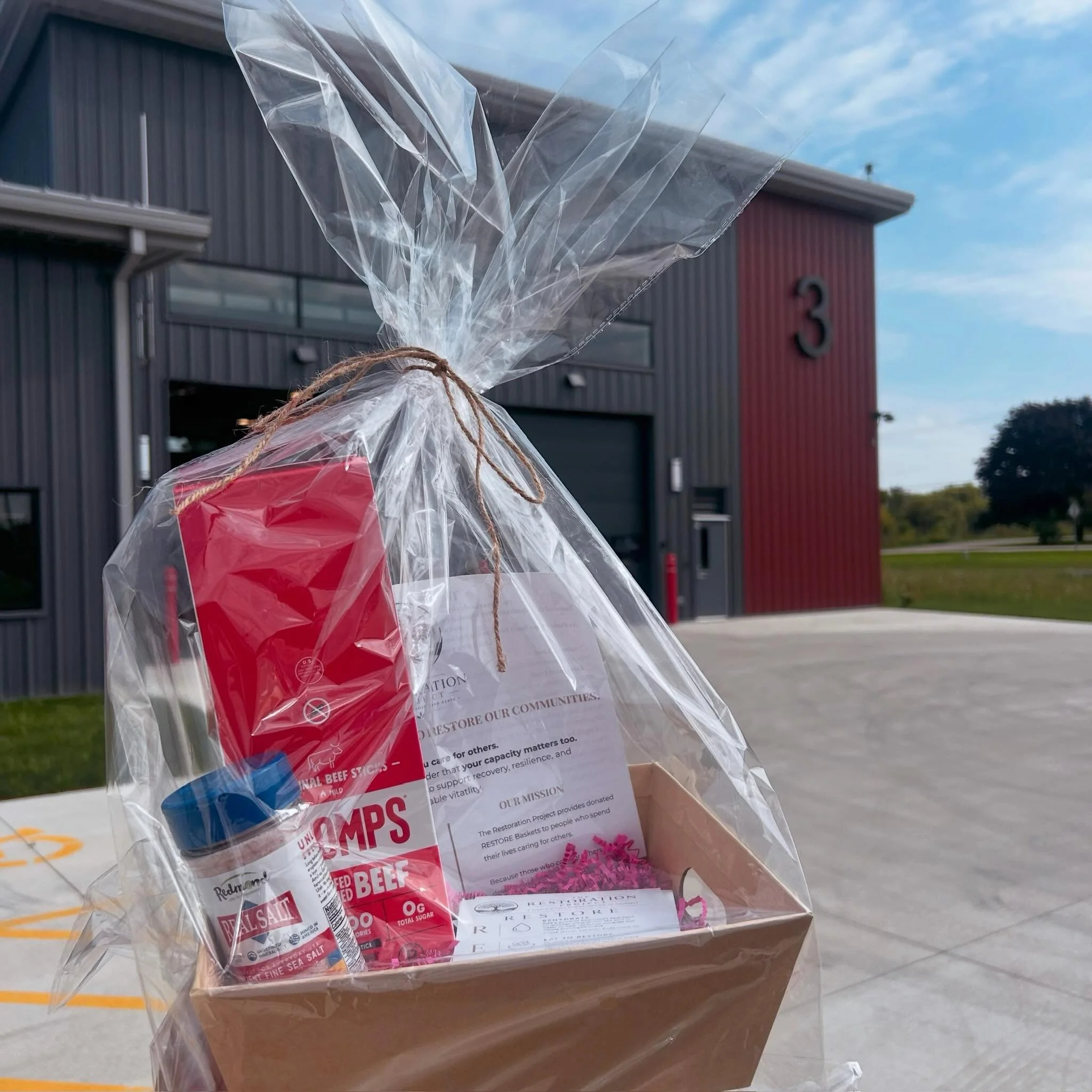 They show up for our worst days. Who&rsquo;s helping them recover from theirs? 🚒🧺

The Restoration Project puts care into the hands of the firefighters who care for us - with RESTORE baskets containing:

🥩 Chomps meat sticks
🧂 Redmond Real Salt
?