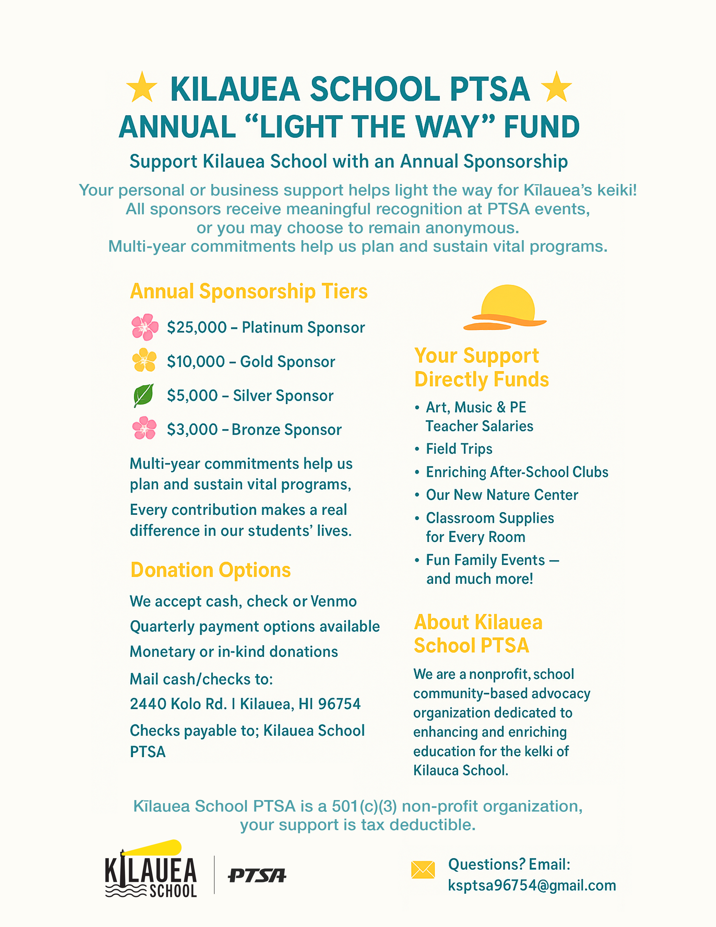"LIGHT THE WAY" FUND