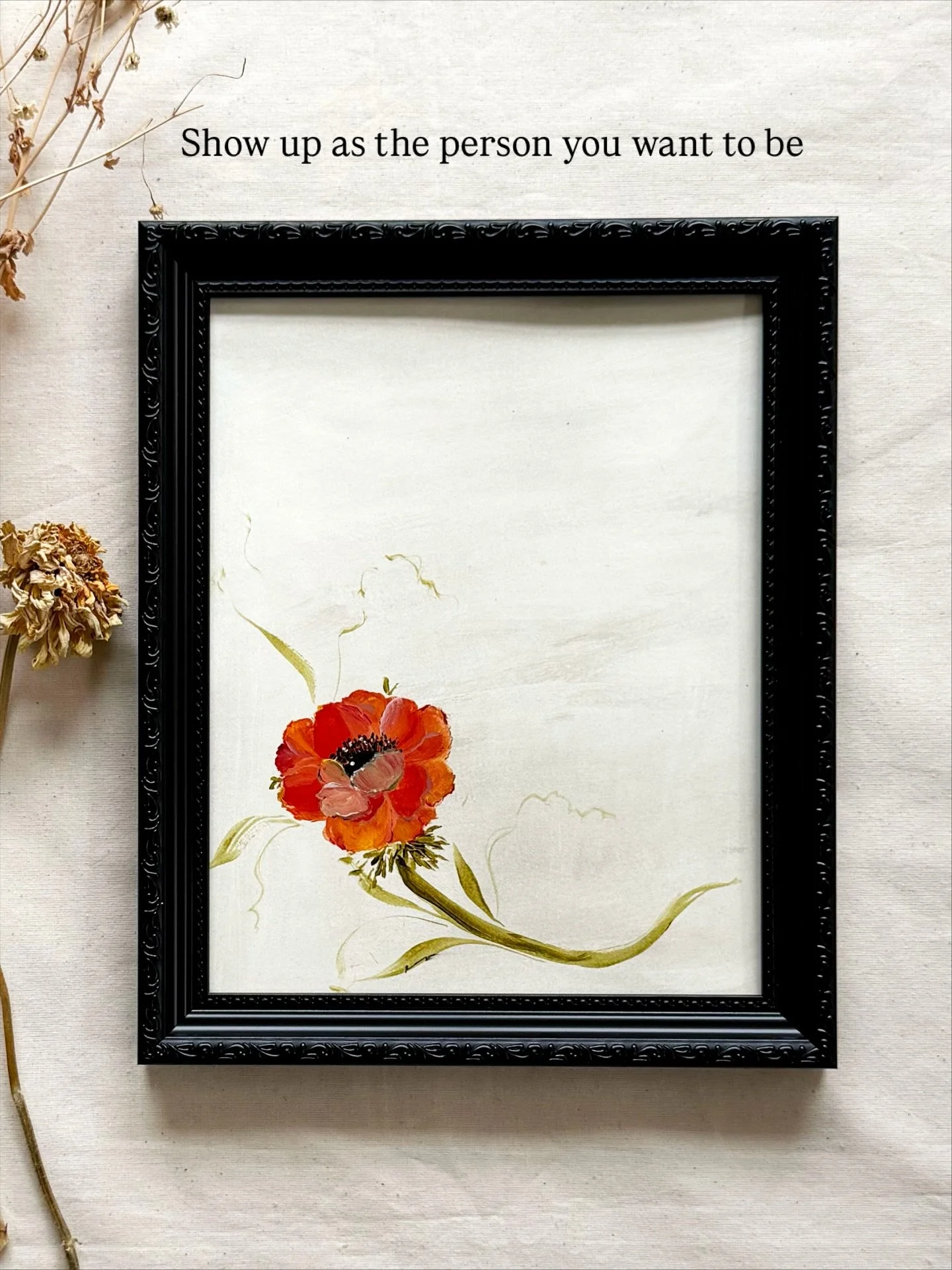 We all have an image of ourselves we aspire to be. This flower is everything you want to be. So show up for yourself. 

 This painting will be part of the collection &ldquo;Moss &amp; Silk&rdquo;, launching on December 5th.

Sign up to get notified. 