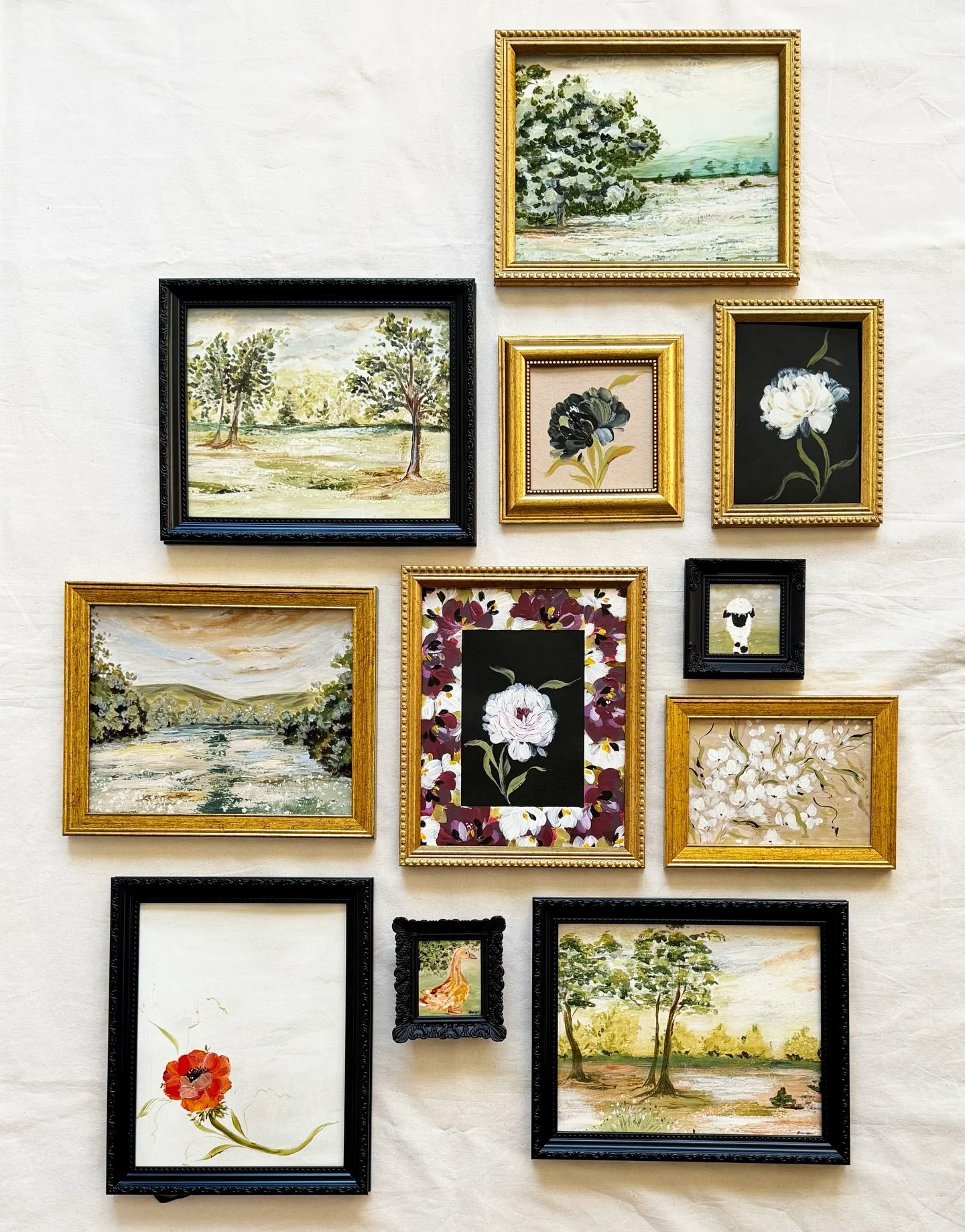 Moss &amp; Silk collection will launch today at 7.00 pm! 
Sign up to get notified when the paintings are available to shop.

These charming, framed,  English country styled paintings make perfect gifts. 

My entire shop is 25% off, and will include M