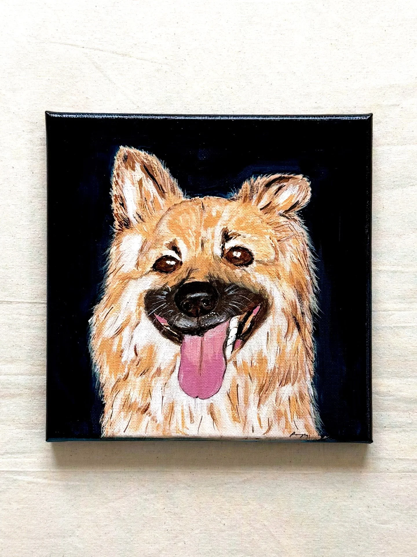 This will probably be the best thing I have painted in my entire career.

This is Amber. Today is her birthday, and she turns 16.

I have had an emotional morning because I can&rsquo;t be with her today. She lives with my parents. She is a German She