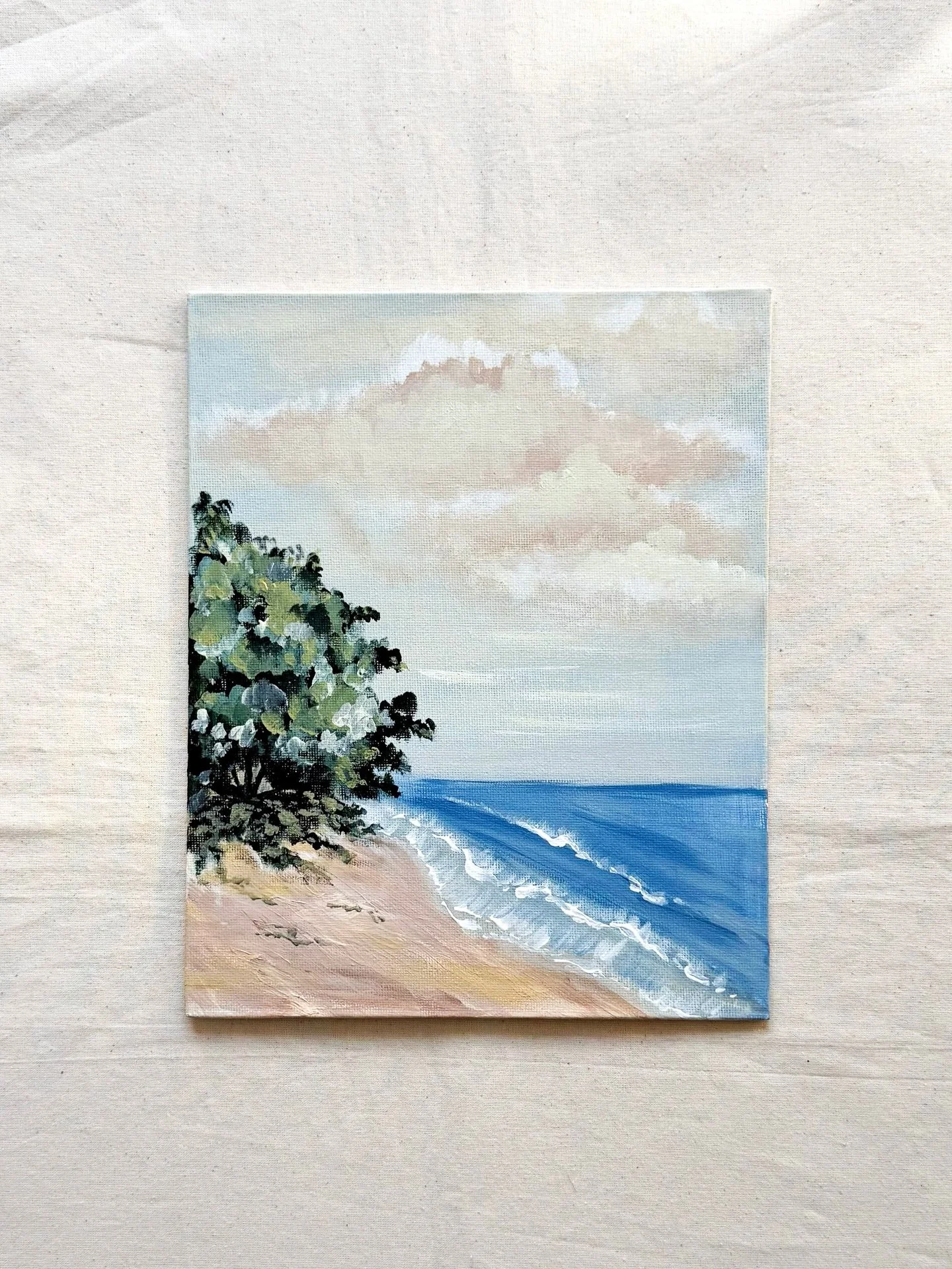 How has it just been a week since the vacations ended? This week feels like months have passed. I am staying put in this painting, enjoying the feeling of no work, no to-do list, no deadlines. The feeling of having no agenda, other than wander aimles