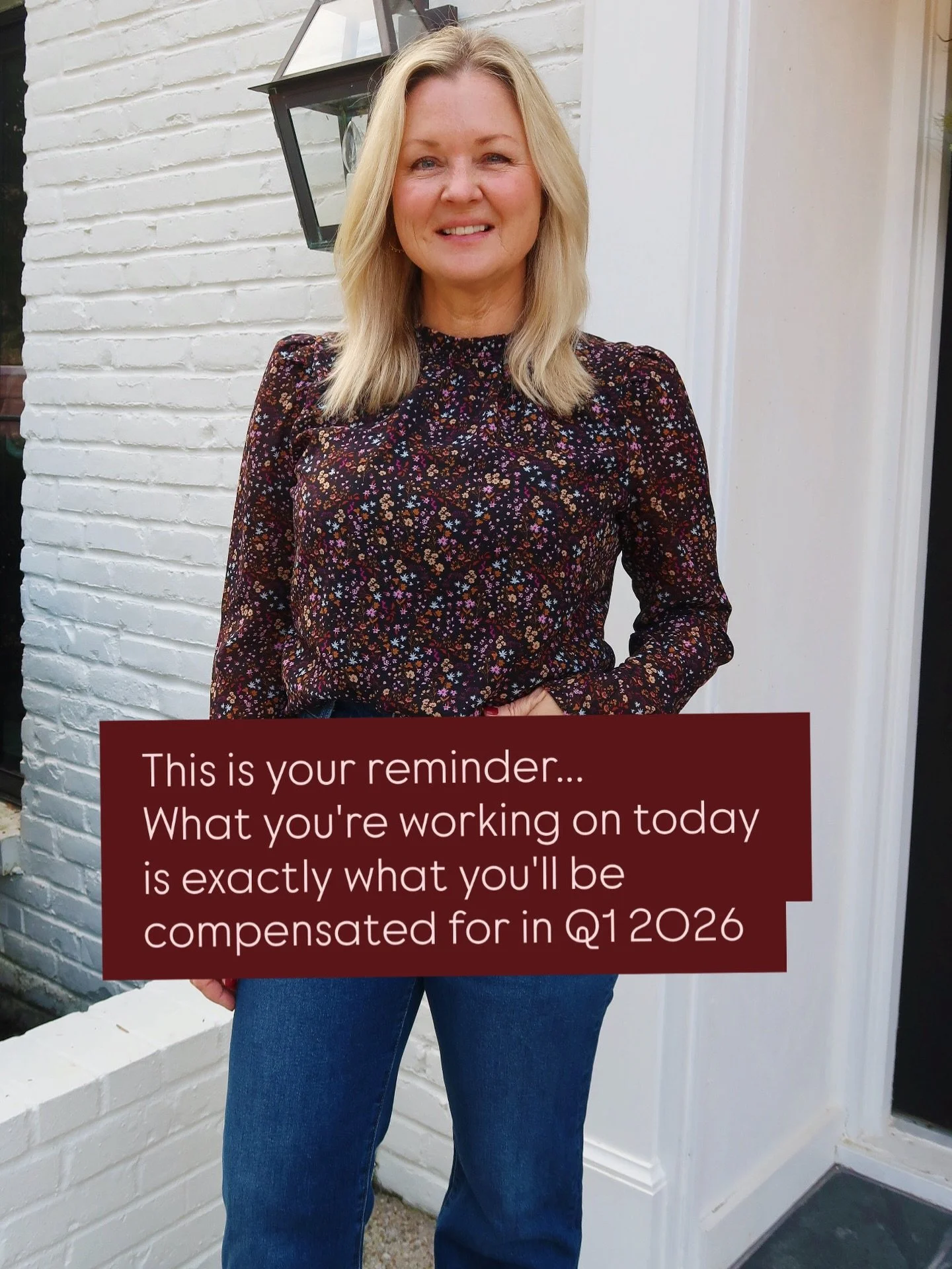Don&rsquo;t let up now🚀

What you do today is exactly what you&rsquo;ll be compensated for in Q1 of 2026✨💶

It's so easy to get distracted this time of year but this is your reminder to keep the pedal down, stay visible, and finish this year strong