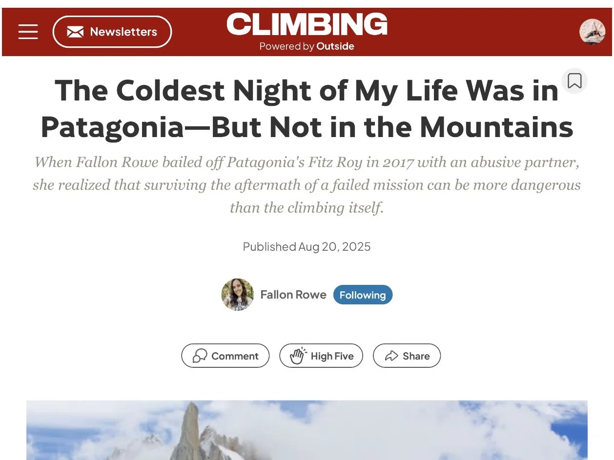 Excerpt from my book Pay No Mind, featured in Climbing Magazine