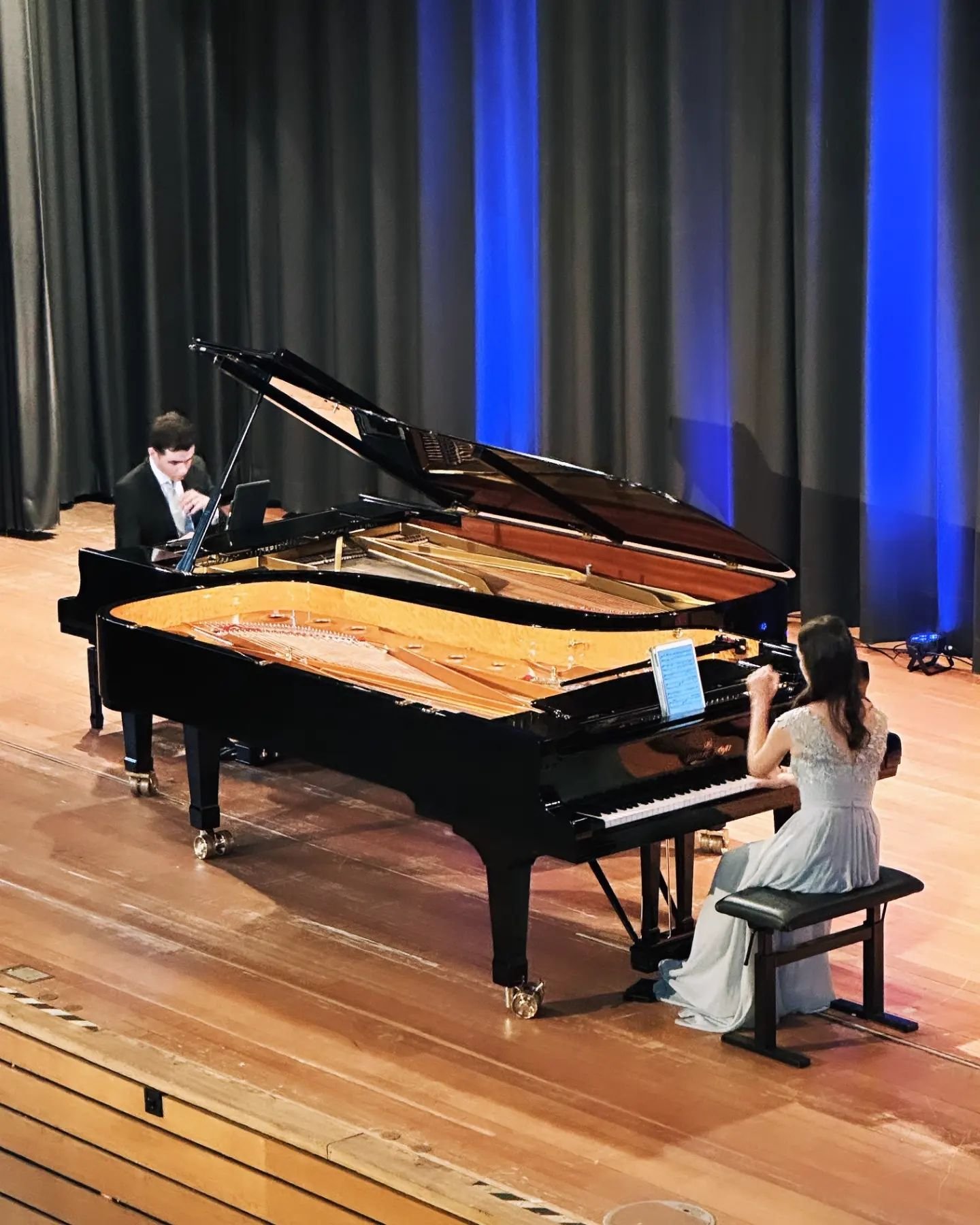 It was our greatest honor to perform at the festival that really, began it all! 🎶 This was our first international stage together as a duo in 2019, and it was surreal to return as a husband-and-wife team to perform our favorite pieces for this dear 