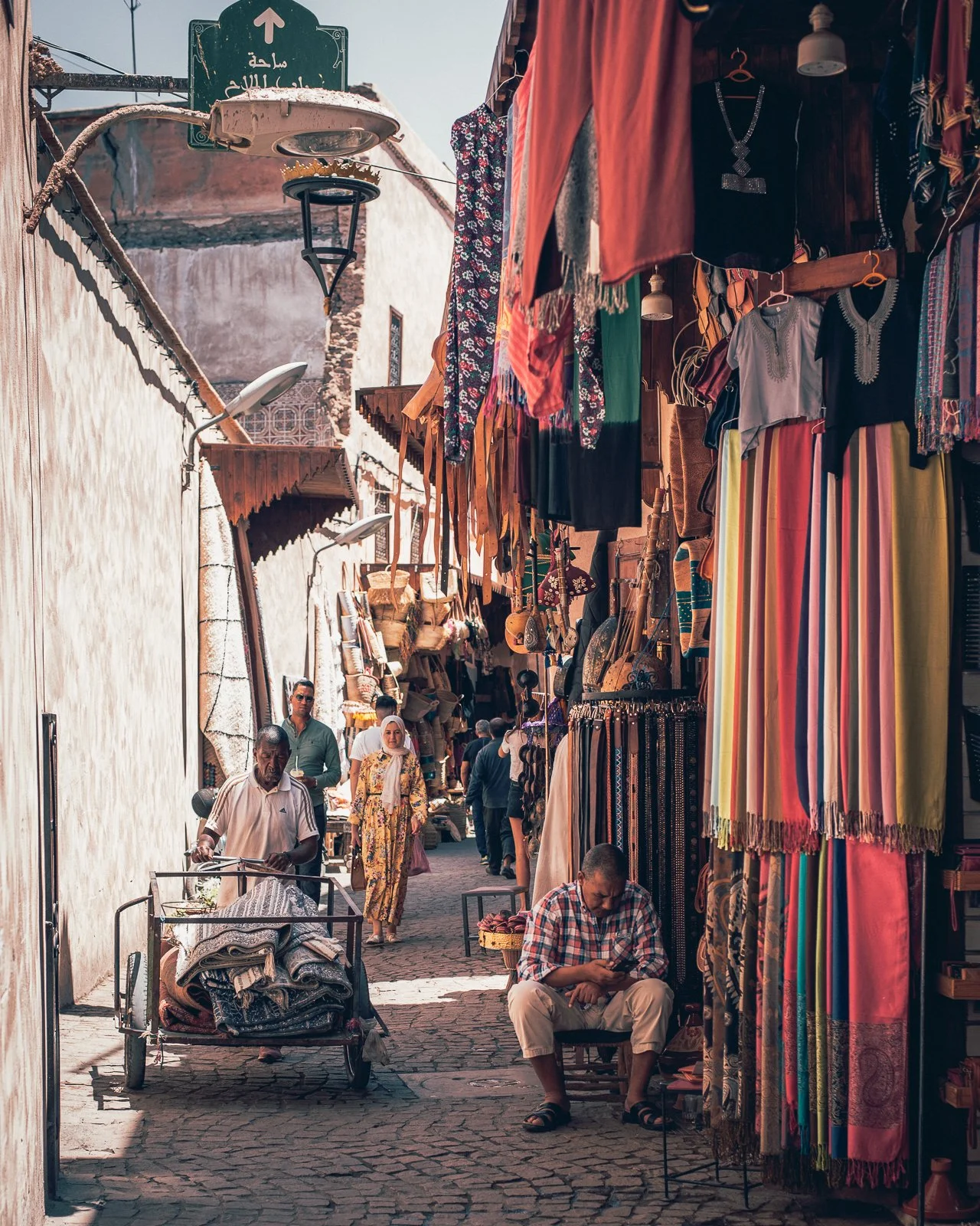 Marrakech market, Morocco.