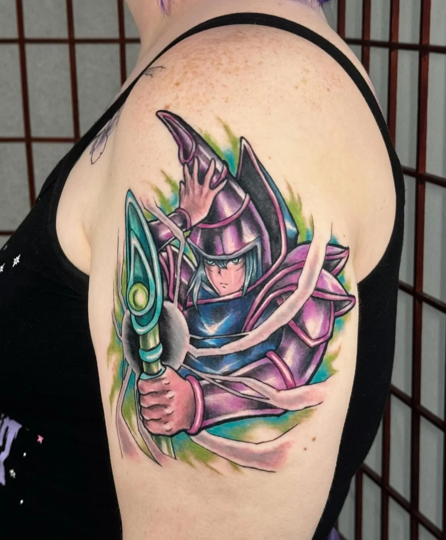 Dark Magician by @fishscvle_tattoos