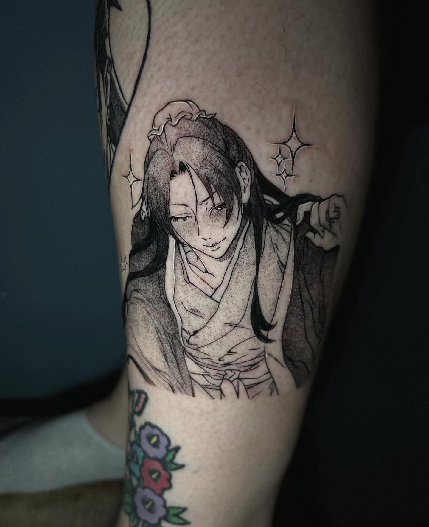 Jinshi by @viridiana.tattoo