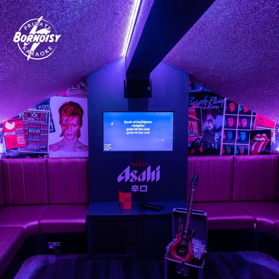 Step into the spotlight and unleash your inner rockstar with our Bornoisy karaoke experience!🎤

Gather your friends and loved ones and get ready for an unforgettable night of singing your heart out in our private pods, perfect for hen-dos, birthdays