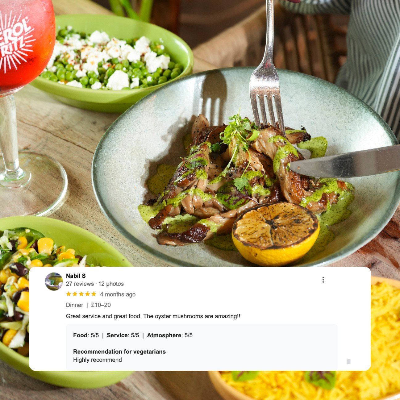 🌟 Thank you so much for the fantastic review! 🌟 We're thrilled to hear that you enjoyed both our service and food, especially our amazing Oyster mushrooms! 😋

Your feedback means the world to us! If you&rsquo;re come down to BAHA recently, we'd lo