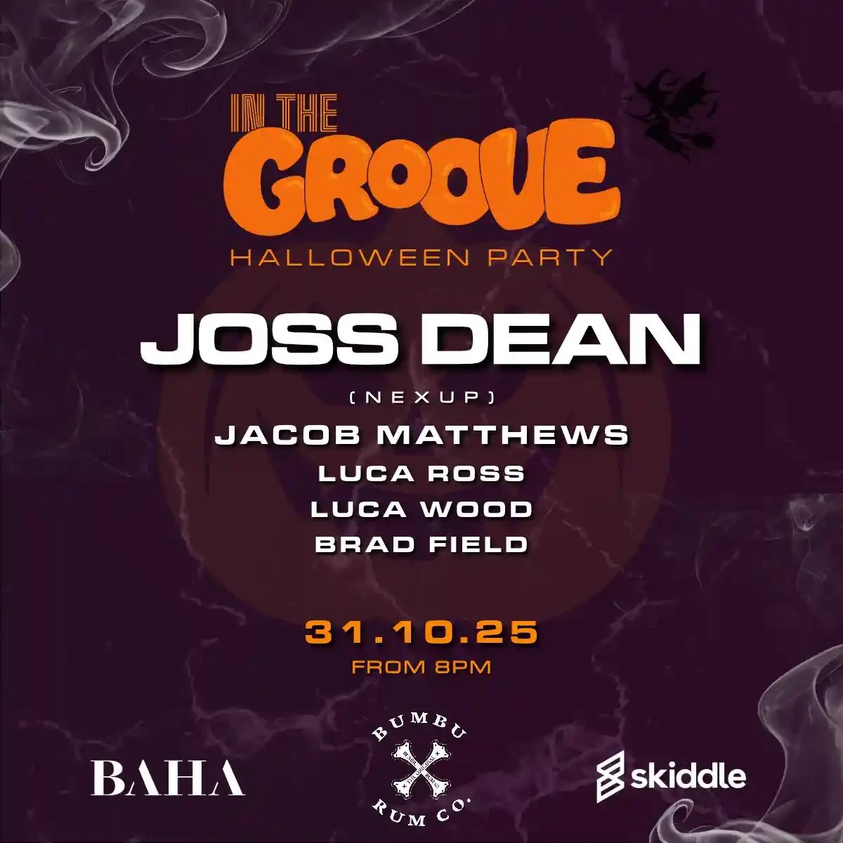 In The Groove Halloween Party| Joss Dean+Support