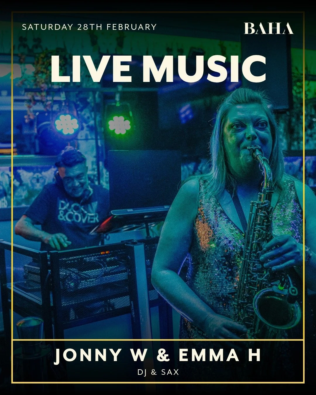 Live Music  tonight at BAHA | Jonny Williams &amp; Emma | From 9pm

Start your  weekend with a BANG - incredible tunes, legendary cocktails and the best vibes in the Lakes!

FREE ENTRY! Tag your crew - tonight's going to set the tone for your entire 