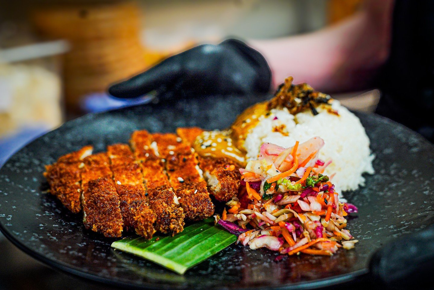 Your new midweek obsession just landed. 🙌🍛

Crispy chicken. Fragrant Japanese curry. Chilli oil drizzle, fennel, shallots &amp; jasmine rice with furikake and toasted sesame seeds. Dairy-free. Nut-free. Absolutely no compromises. Come taste what th