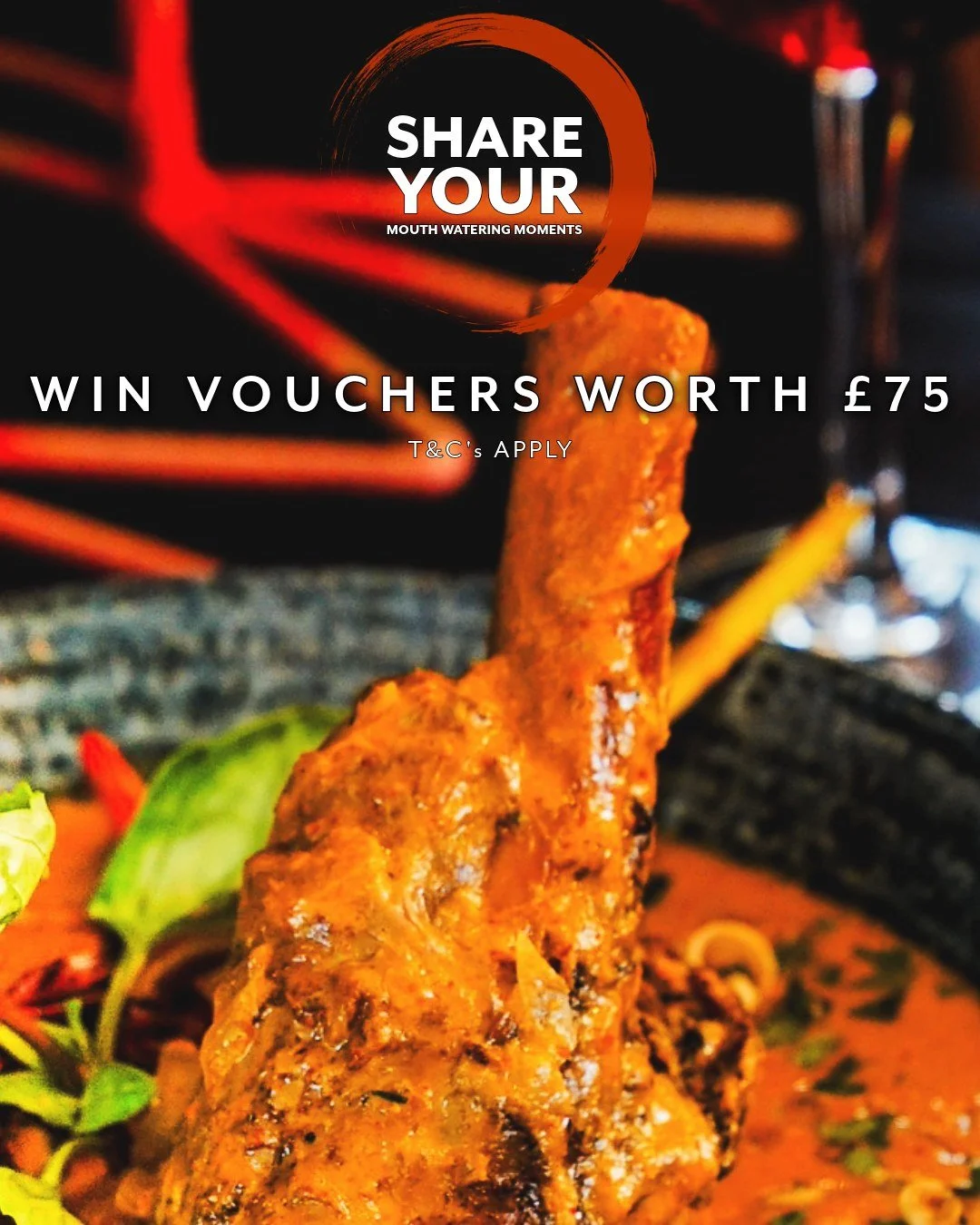 Your BAHA Visit Just Got Even Better. 💰

Great food deserves to be talked about &mdash; and we're making it worth your while.
Do all three, pocket &pound;75 in vouchers:
⭐ Drop us a review &mdash; &pound;25 yours
📸 Share a food photo &mdash; anothe