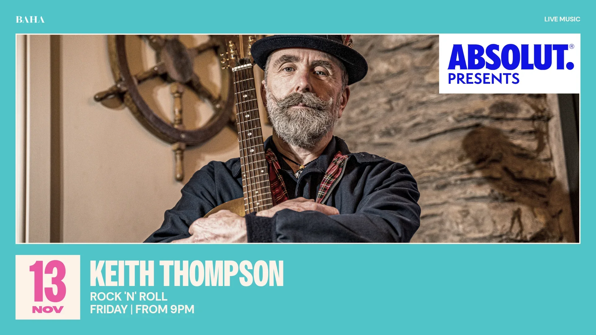 BA-LIVE MUSIC-KEITH THOMPSON 13 NOVEMBER