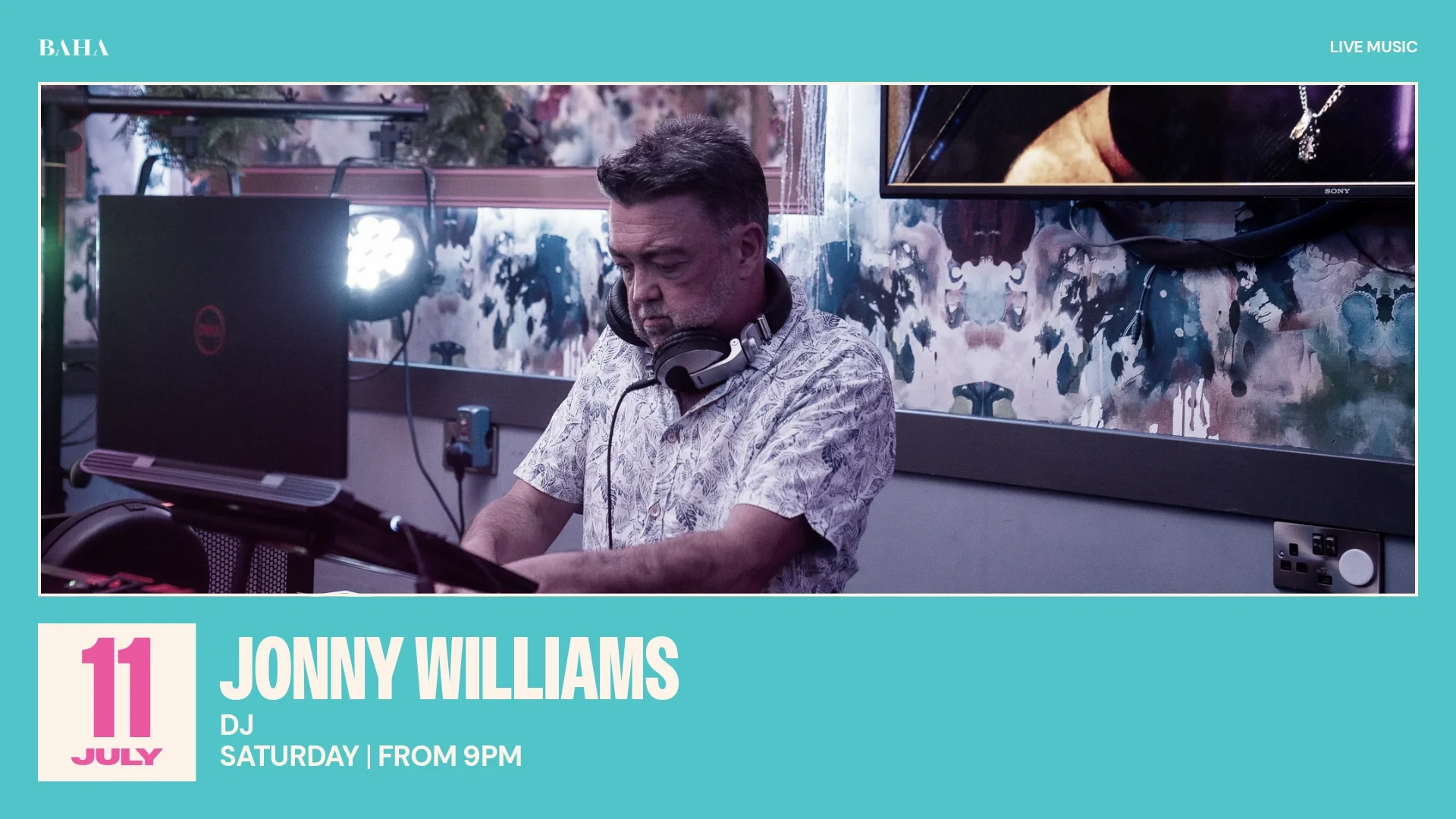 BA-LIVE MUSIC-JONNY WILLIAMS 11 JULY