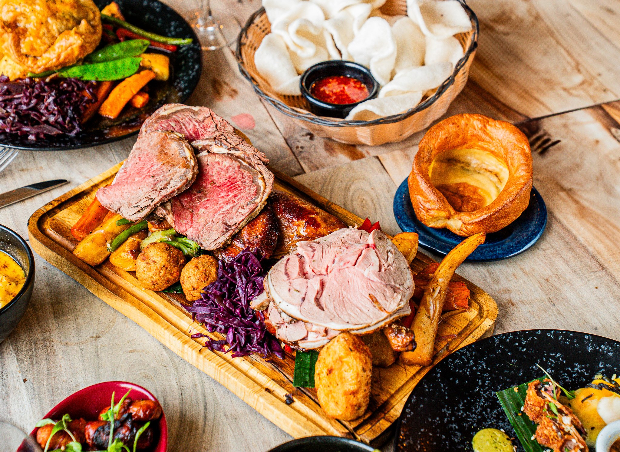 3 meat sharing roast in BAHA restaurant