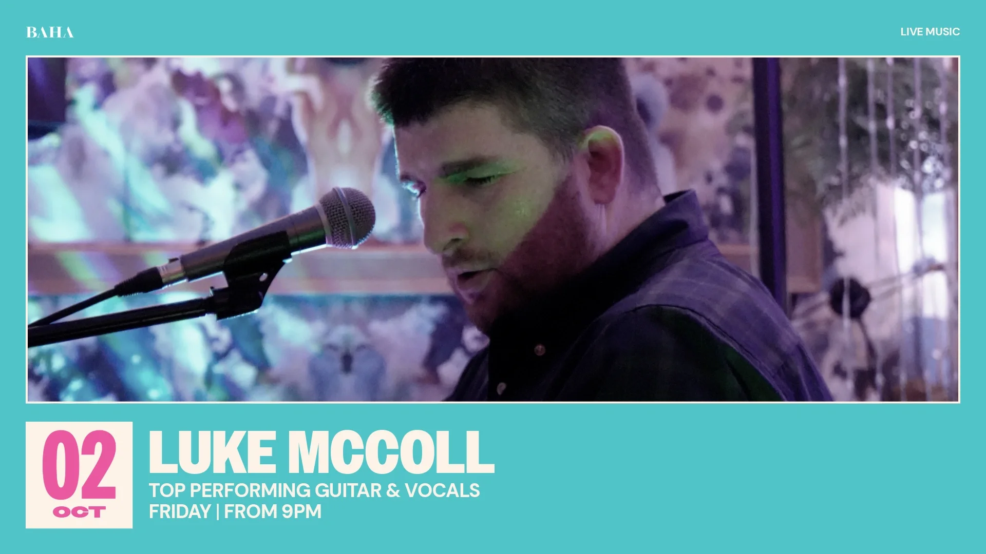 BA-LIVE MUSIC-LUKE MCCOLL 2 OCTOBER-