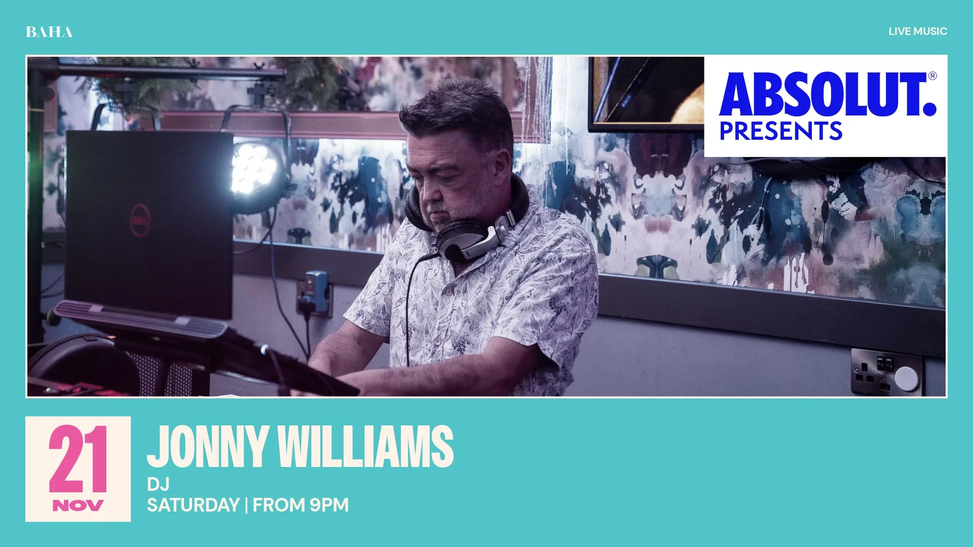 BA-LIVE MUSIC-JONNY WILLIAMS 21 NOVEMBER