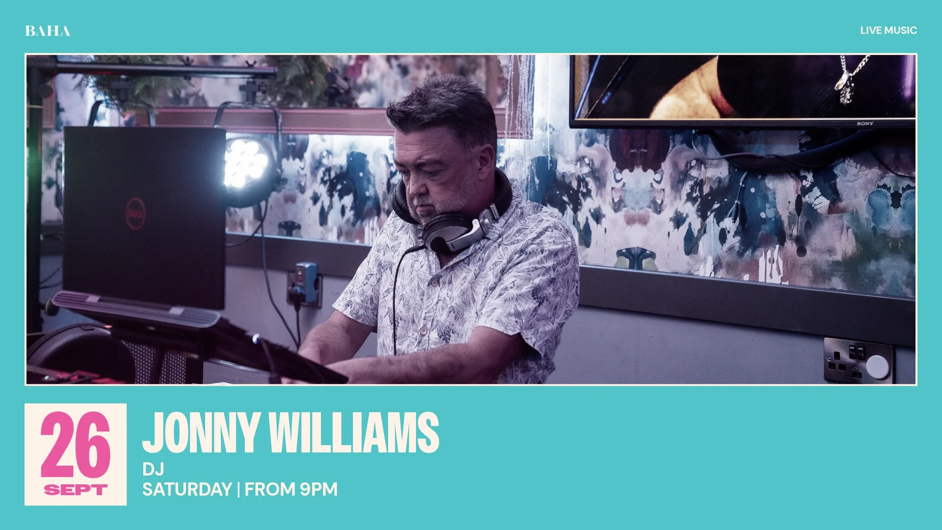 BA-LIVE MUSIC-JONNY WILLIAMS 26 SEPTEMBER