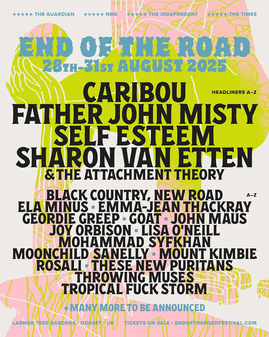 End Of The Road announce 2025 headliners Caribou, Father John Misty