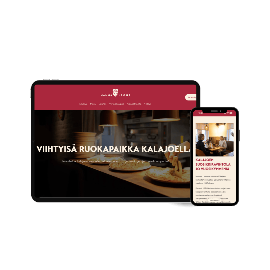 Mamma Leone nettisivut