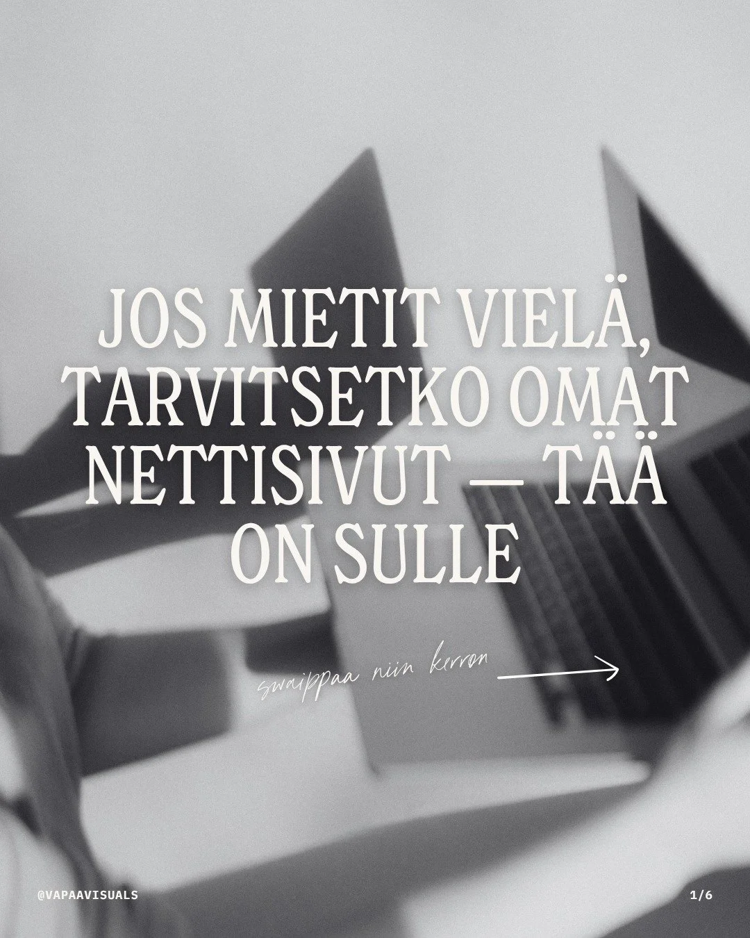 Jos viel&auml; pohdit tarvitko v&auml;ltt&auml;m&auml;tt&auml; omia nettisivuja, niin let me tell you: KYLL&Auml; s&auml; tarvit! 💻✨

Moni ajattelee, ett&auml; some riitt&auml;&auml;. Mutta ajatteleppa asiaa n&auml;in: some on kuin vuokrattu tila, t