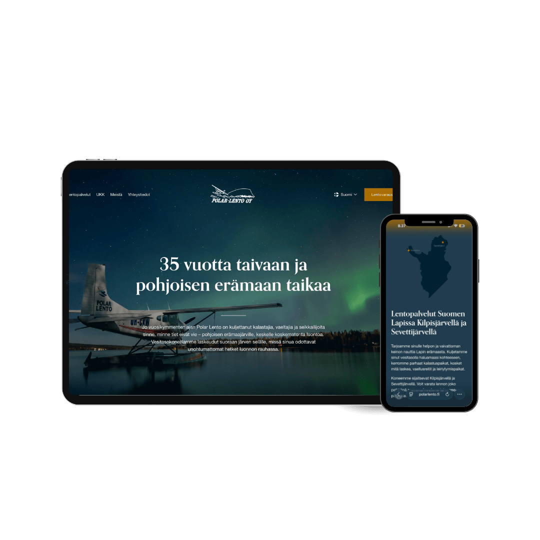 Polar Lento nettisivut