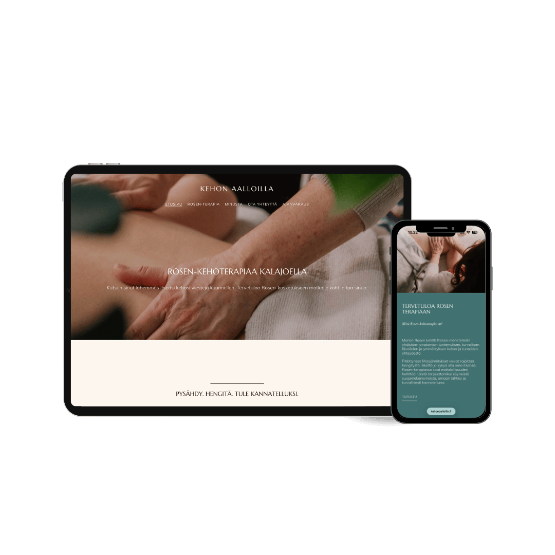 Kehon Aalloilla nettisivut.