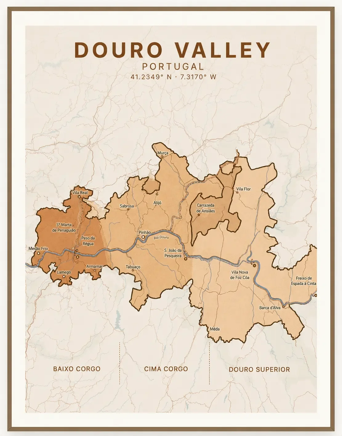 Douro Valley Map